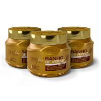 Combo Com 3 Máscaras Banho De Verniz Forever Liss 250G - 1