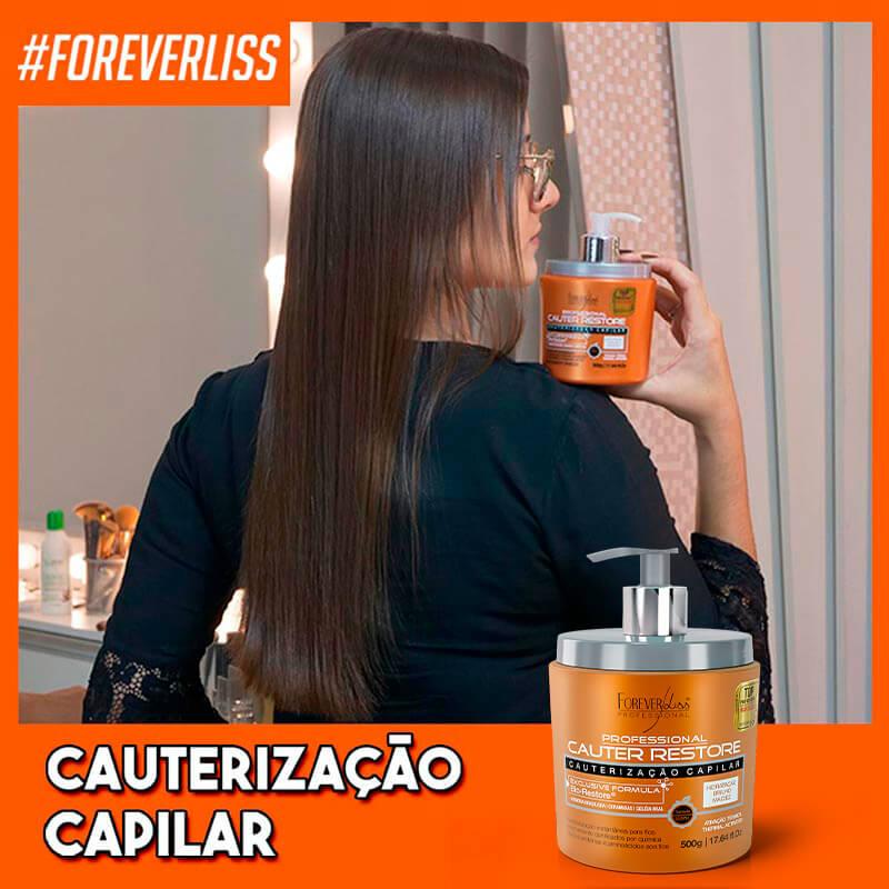 Combo 3 Máscara Cauterização Capilar 500g Forever Liss - 2