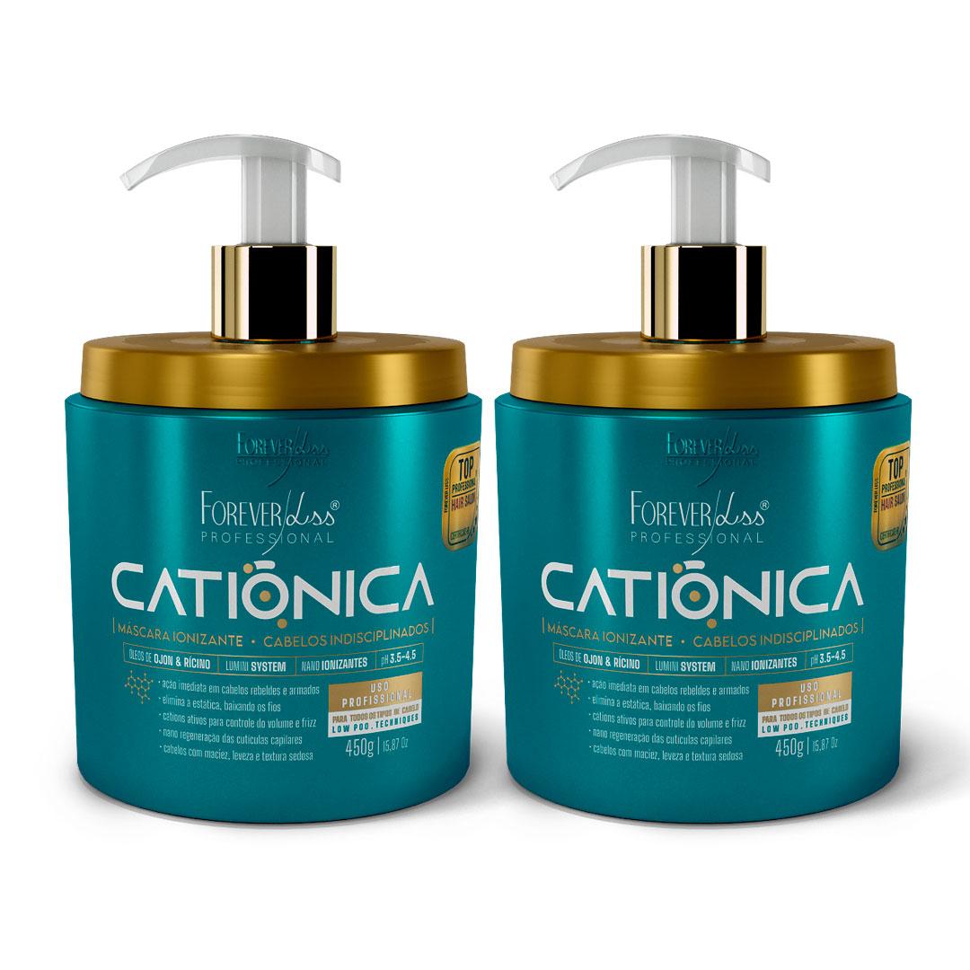 Combo com 2 Máscara Catiônica Forever Liss 450g - 1