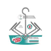 Mini Varal para Calçados 2 Pares Cinza - FlashLimp - 2