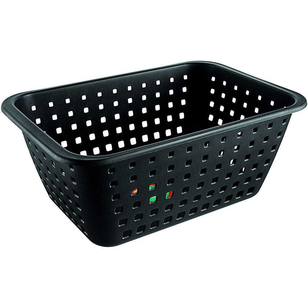 Cesto Plástico GG Log Preto 14L - Ordene - 1