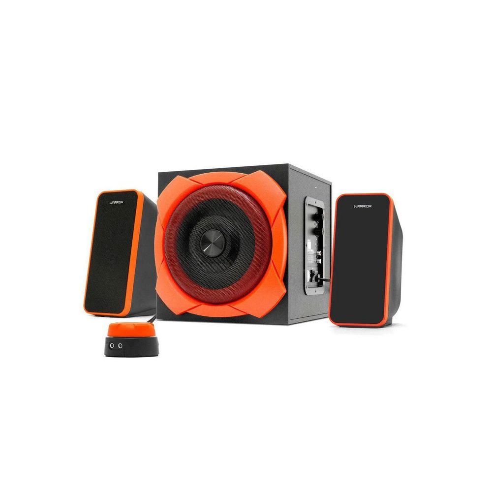 Caixa de Som Gamer Grande 2.1 Warrior Preto e Laranja - Multilaser - 2