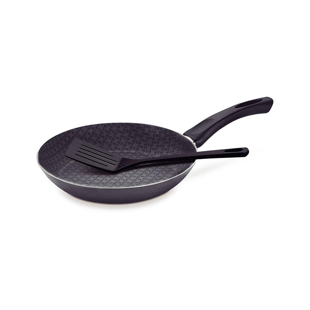 Frigideira Paris em Alumínio com  Antiaderente Grafite com Espátula 30cm - Tramontina - 1