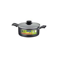 Caçarola Turim em Alumínio com Antiaderente Interno e Externo Chumbo 18cm 2L - Tramontina