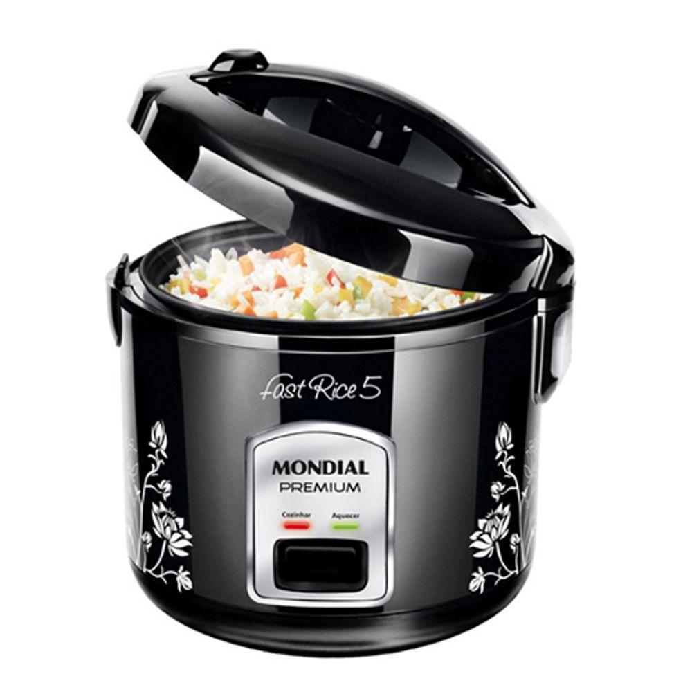 Panela Elétrica Fast Rice 5 Premium Preta 220V - Mondial - 1