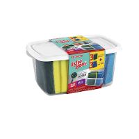 Pack de Esponjas Abrasivas com Pote Branco EsfreBom 6un - Bettanin - 2