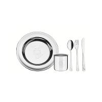 Kit Infantil para Refeiçao em Inox 5pçs - Tramontina - 1