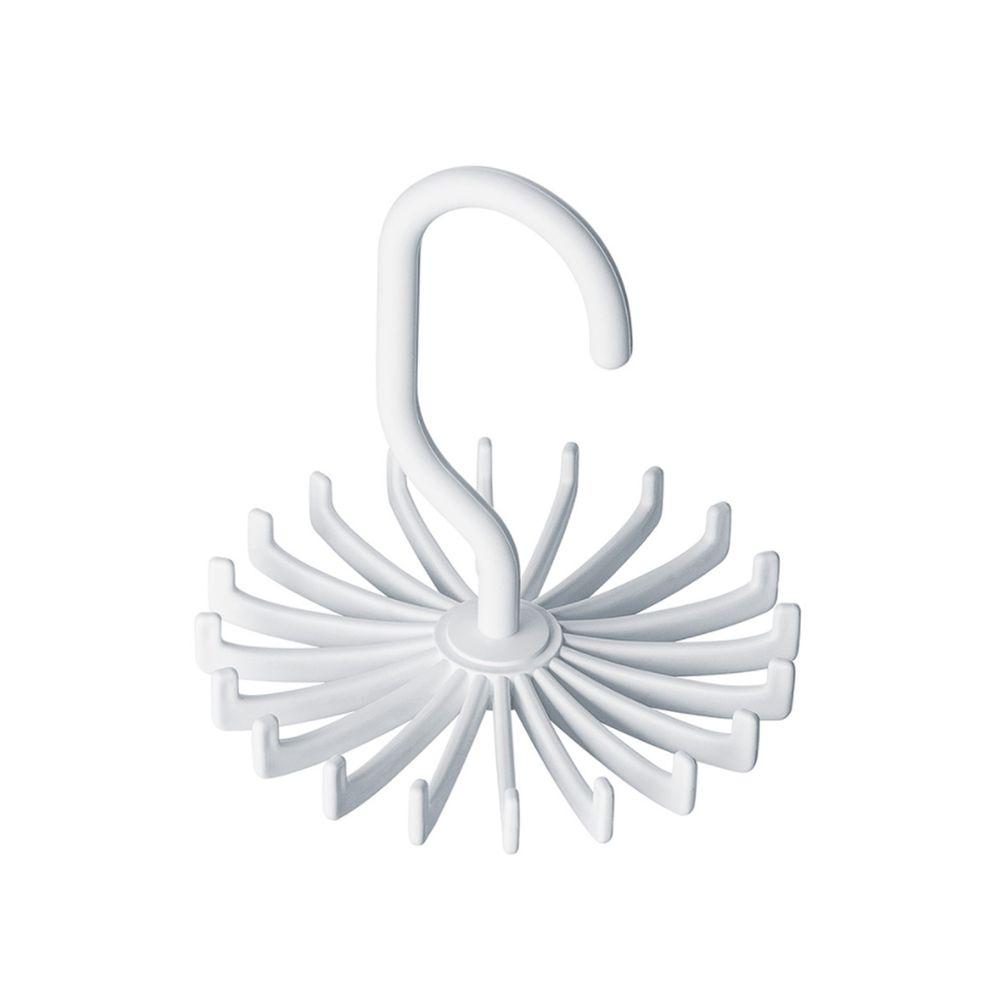 Cabide Plástico Giratório para Gravatas Branco - Ordene - 1