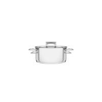 Caçarola Rasa em Aço Inox Brava com Duas Alças e Fundo Triplo 16cm - Tramontina - 1