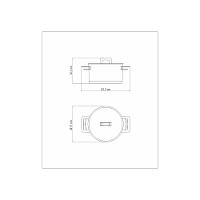 Caçarola Funda em Aço Inox Brava com Duas Alças e Fundo Triplo 16cm - Tramontina