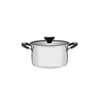 Caçarola Funda Aço Inox com Fundo Triplo Solar Silicone 24cm - Tramontina - 1