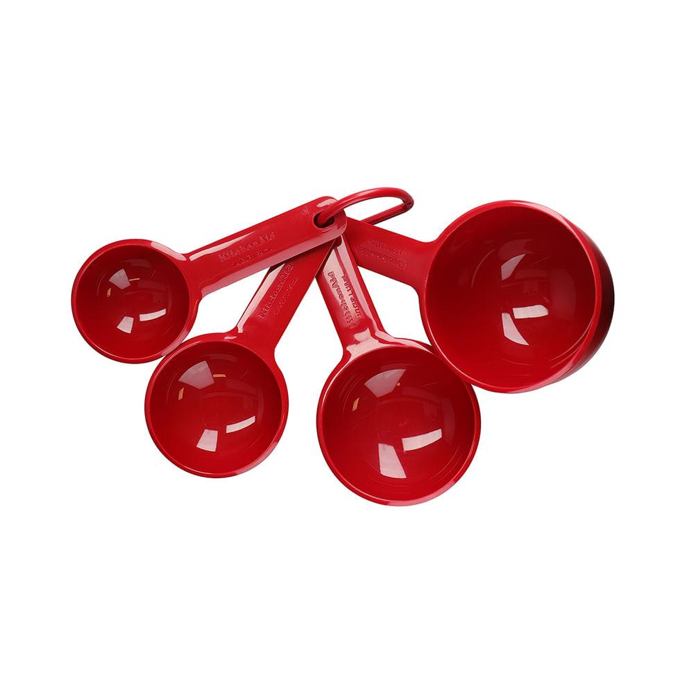 Conjunto de Copos De Medidas Vermelha 4pçs - KitchenAid - 1