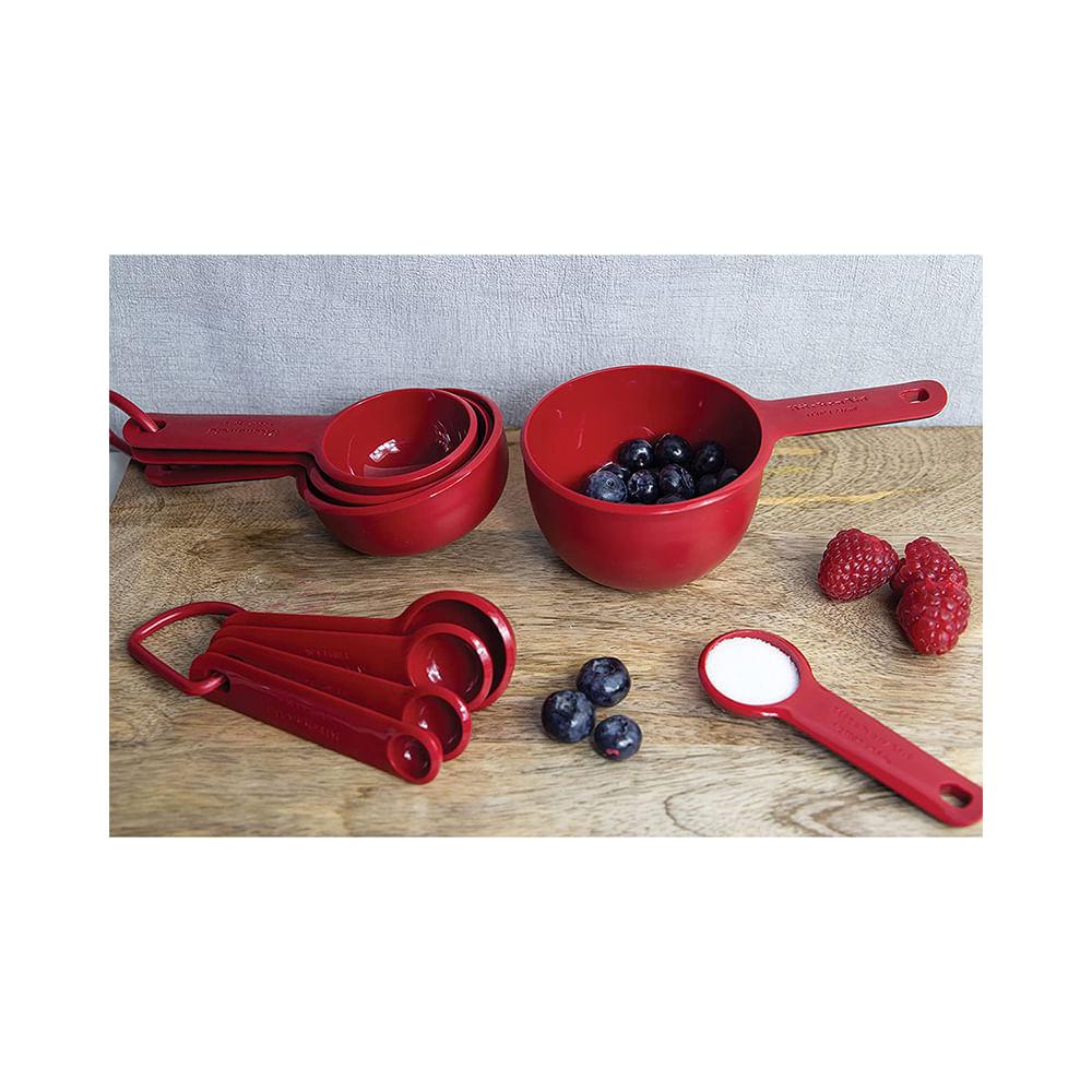 Conjunto de Copos De Medidas Vermelha 4pçs - KitchenAid - 4