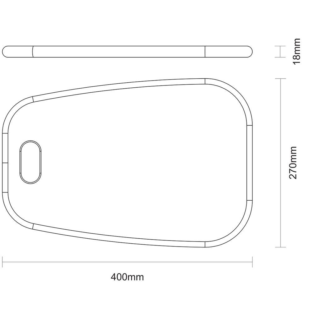 Tábua para Antepasto Provence em Madeira Teca FSC 40x27cm - Tramontina - 2