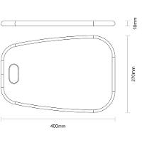 Tábua para Antepasto Provence em Madeira Teca FSC 40x27cm - Tramontina - 2