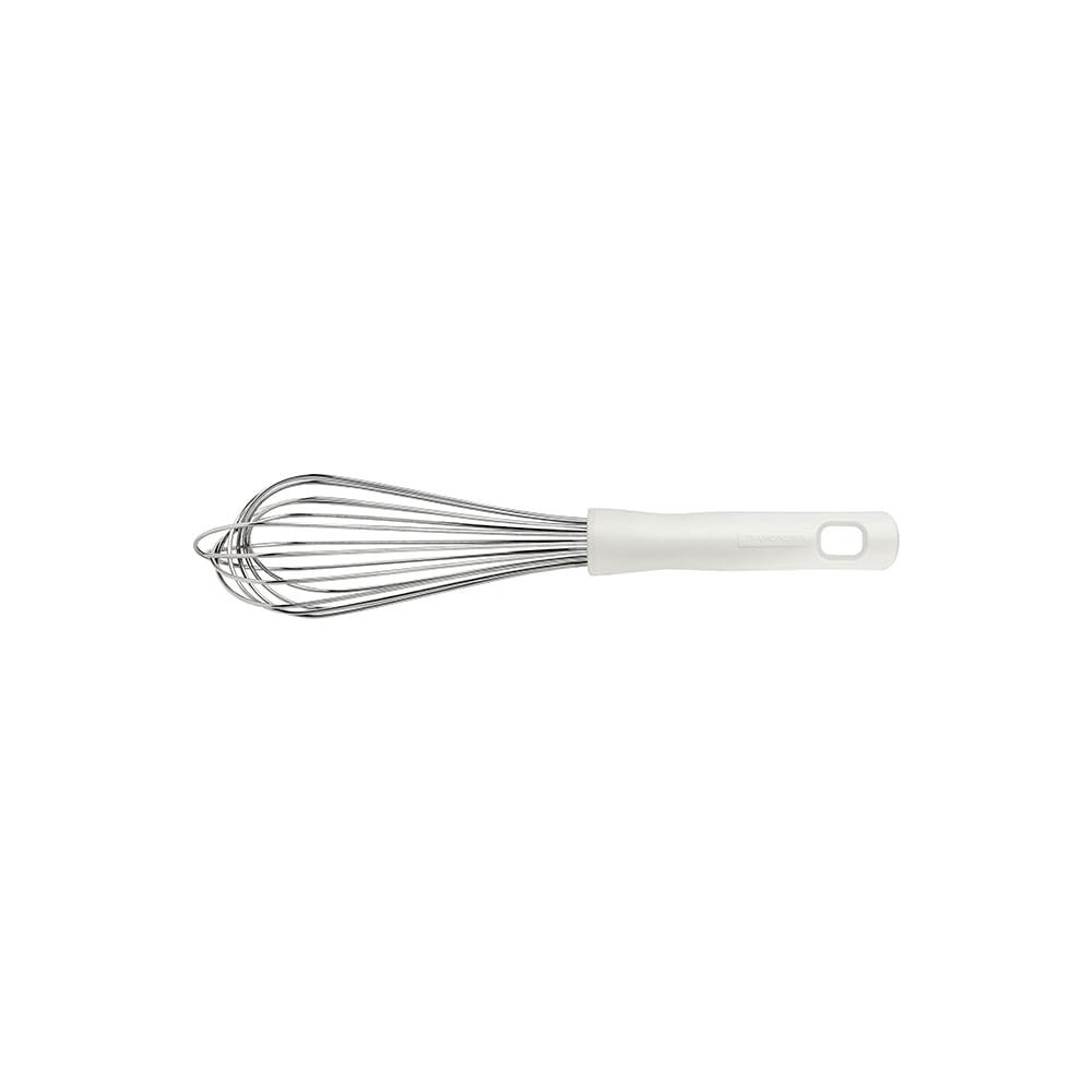 Batedor Manual Profissional em Inox com Cabo em Polipropileno Branco 30cm - Tramontina - 1