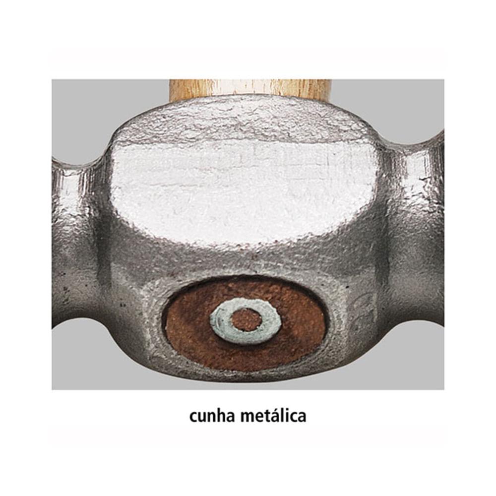 Martelo de Bola 200g Basic com Cabo em Madeira Envernizada - Tramontina - 2