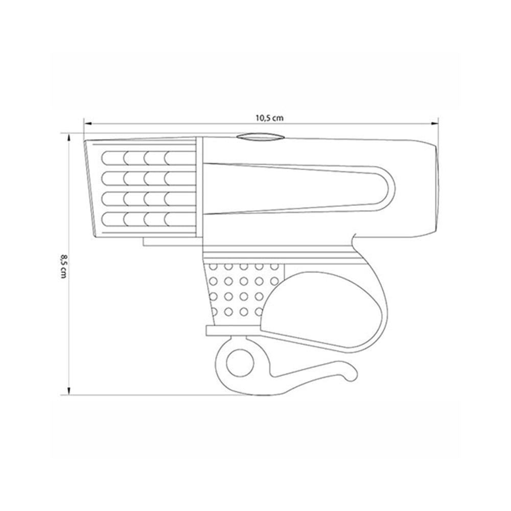 Lanterna de Led Recarregável para Bicicleta - Tramontina - 4