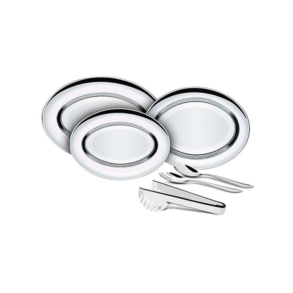 Kit para Servir em Aço Inox 6 pçs - Tramontina - 1