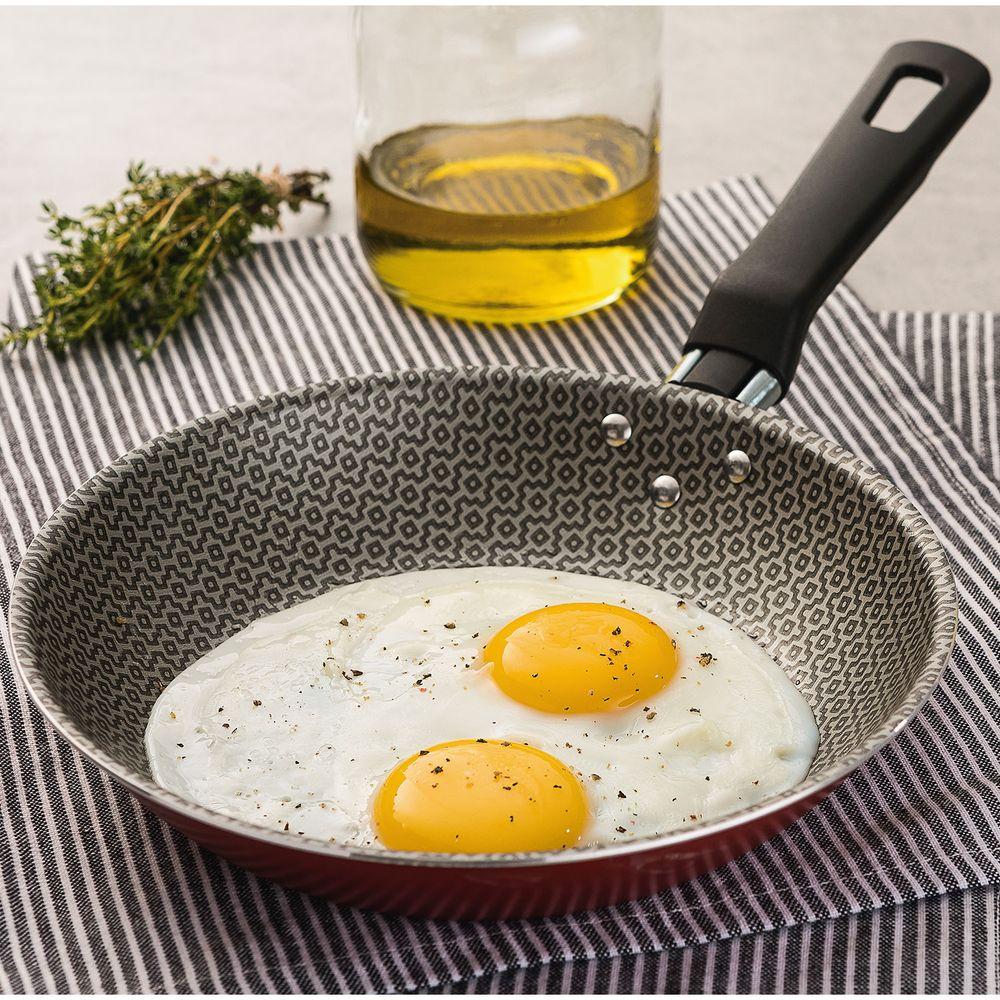 Frigideira em Alumínio com Revestimento Antiaderente Starflon Loreto Vermelha 22cm - Tramontina - 6
