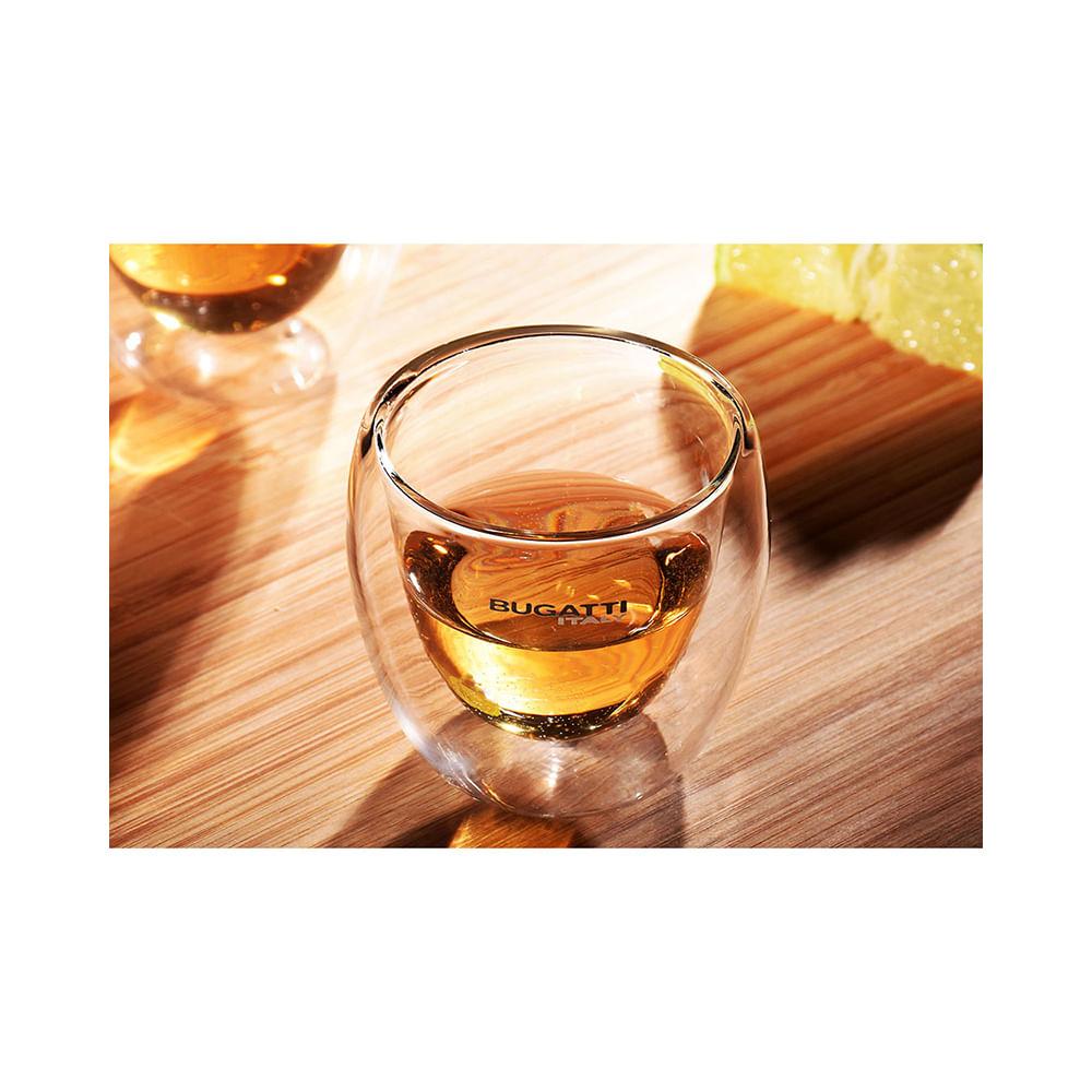 Conjunto de Xícaras de Vidro com Dupla para Café Expresso 80ml 2pçs - Bugatti - 3