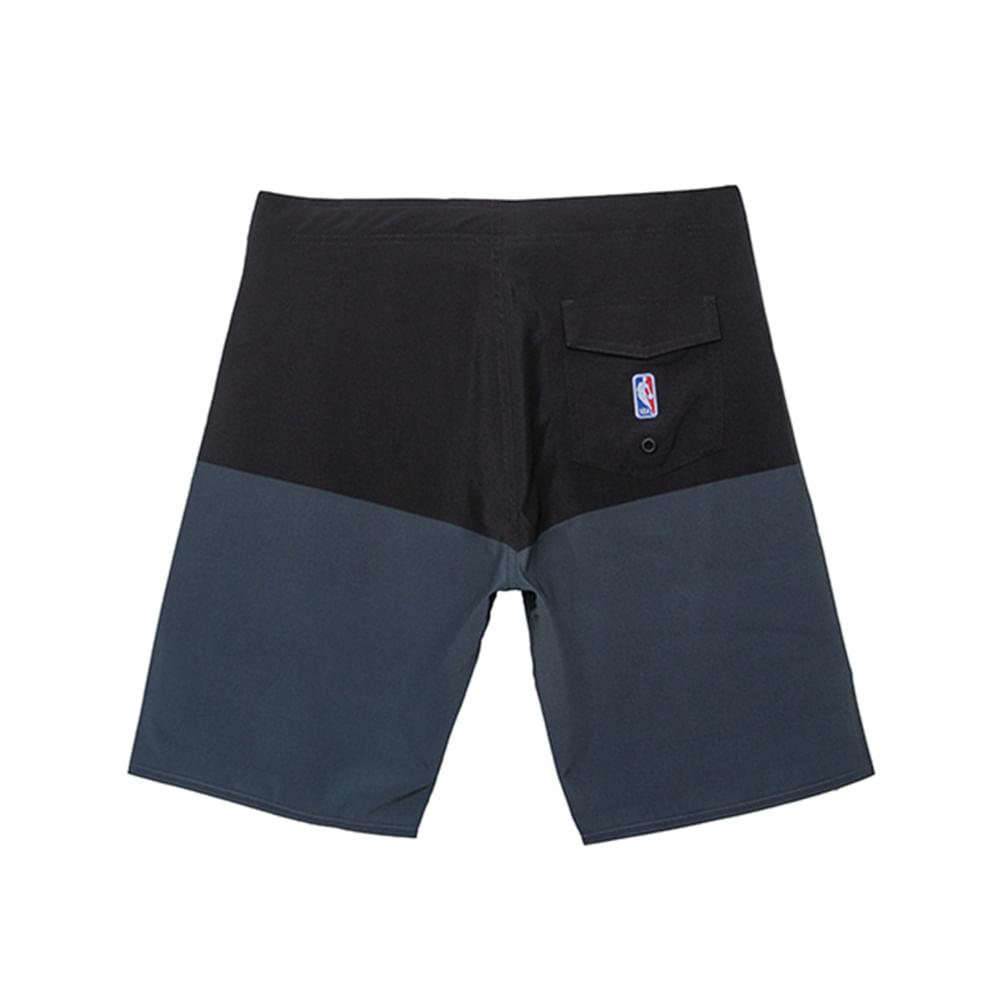 Boardshort Sintético Masculino Sublimado Los Angeles Lakers Preto N698A - NBA - 2