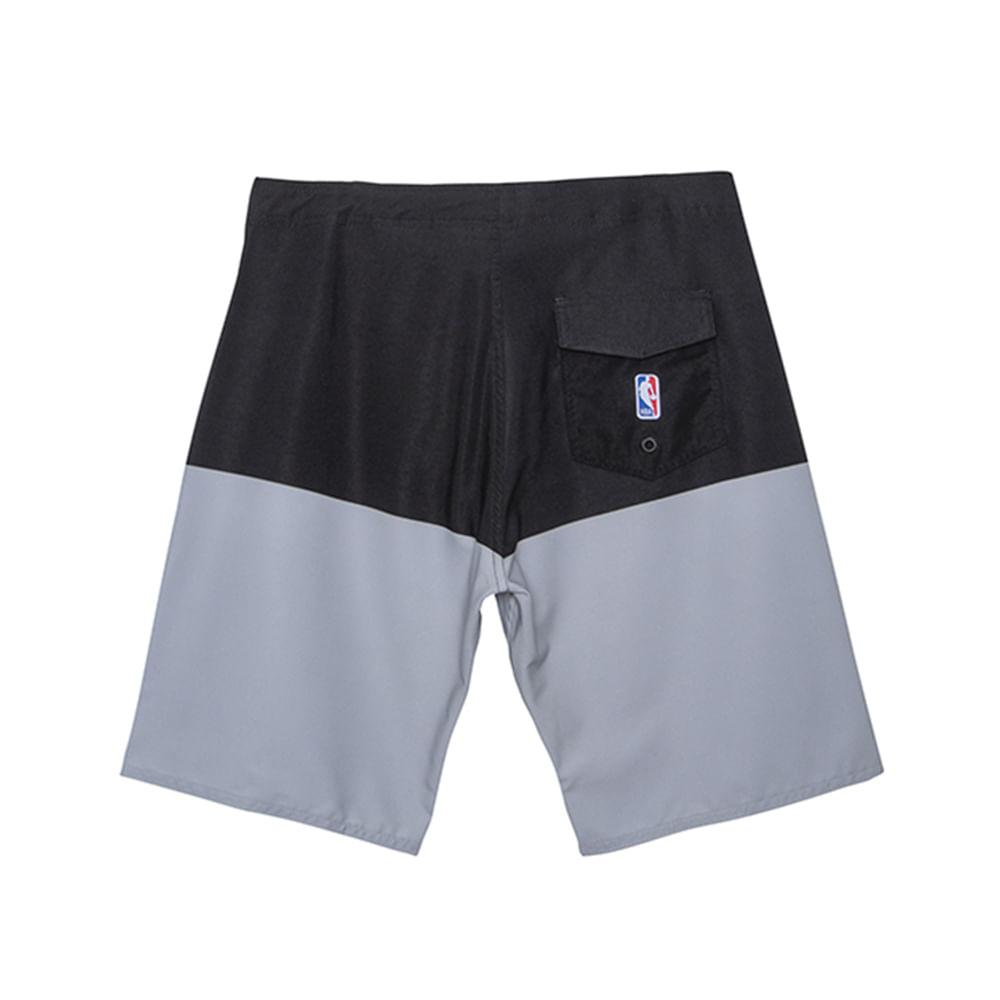 Boardshort Sintético Masculino Sublimado Brooklyn Nets Preto N699A - NBA - 2
