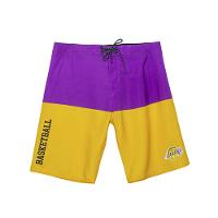Boardshort Sintético Masculino Sublimado Los Angeles Lakers Roxo N698A - NBA - 1