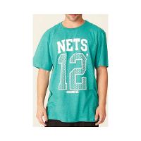 Camiseta Básica Masculina Estampada Brooklyn Nets Verde Mescla N543A - NBA - 1