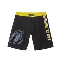 Boardshort Sintético Masculino Sublimado Los Angeles Lakers Preto N693A - NBA - 1