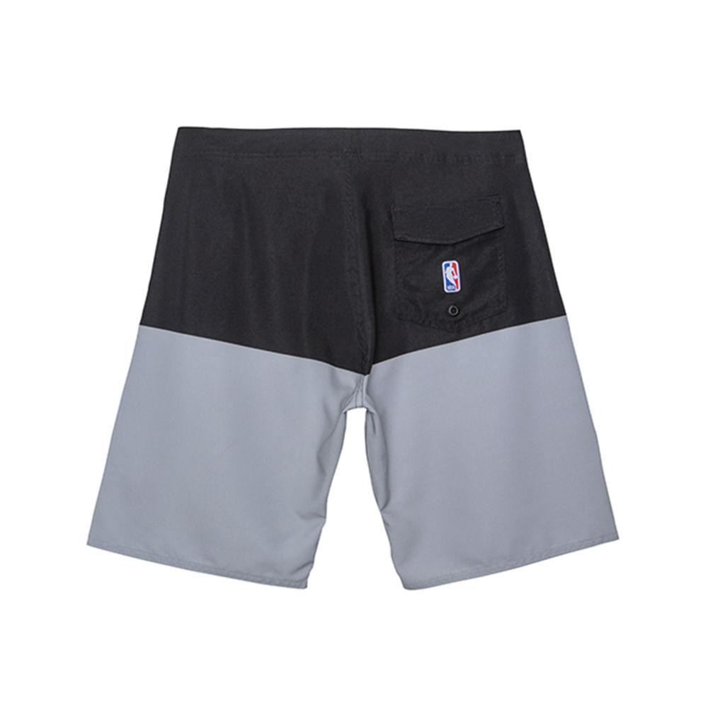 Boardshort Sintético Masculino Sublimado Chicago Bulls Preto N697A - NBA - 2