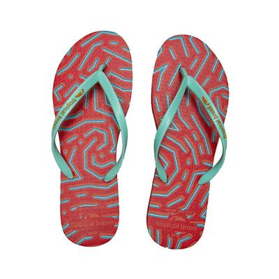 Chinelo Slim Estampado Vermelho TB6116 - Tropical Brasil