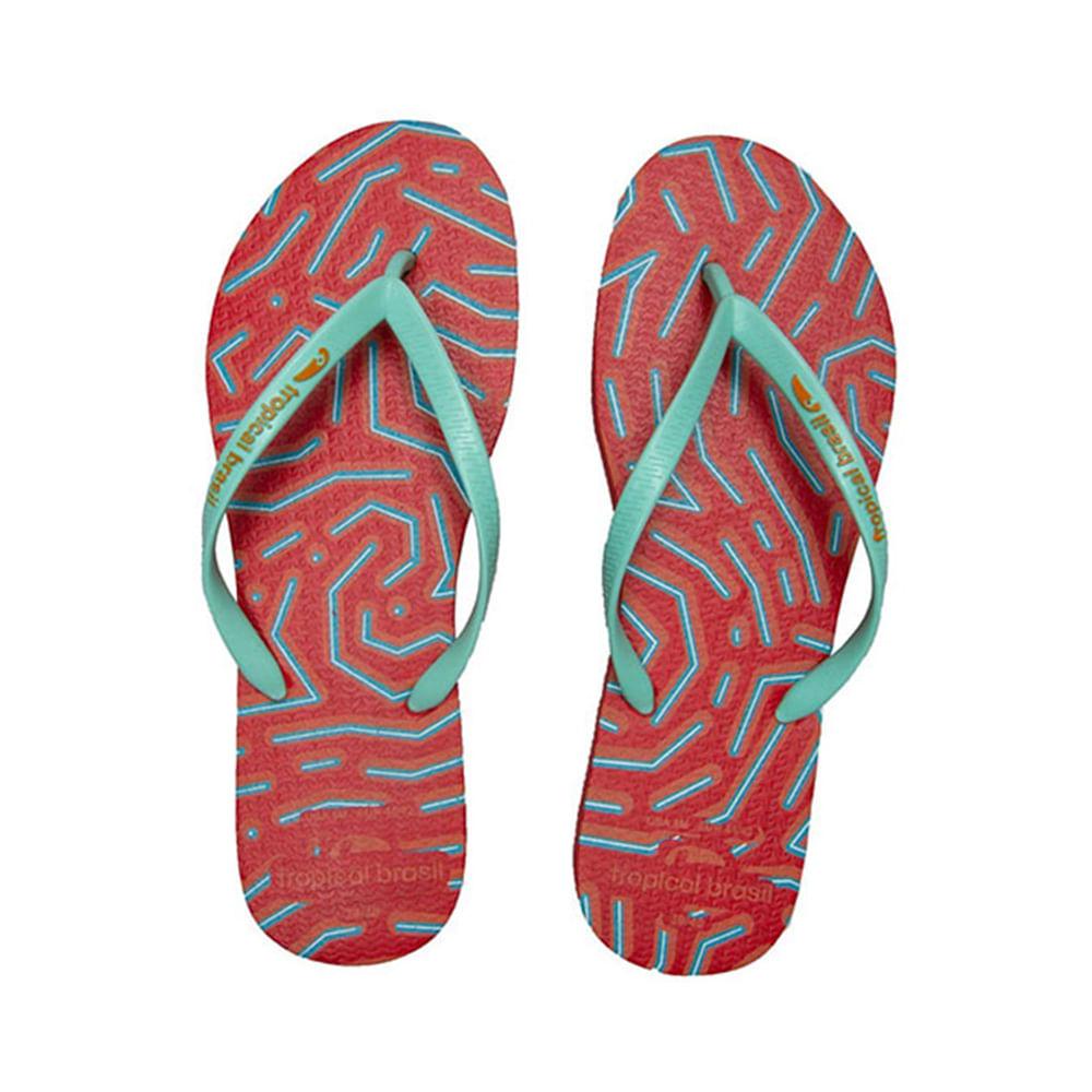 Chinelo Slim Estampado Vermelho TB6116 - Tropical Brasil - 1