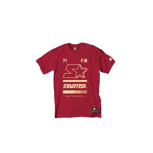 Camiseta Básica Masculina Estampada Vermelha T961A - Starter