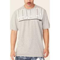 Camiseta Básica Masculina Estampada Cinza 9659A - HD - 1