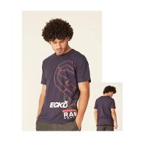Camiseta Básica Masculina com Estampa Frente Total e Relevo Marinho K836A - Ecko - 1