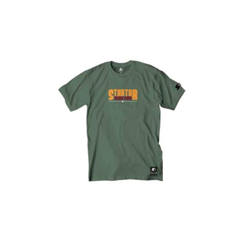 Camiseta Básica Masculina Estampada Verde Militar T771A - Starter