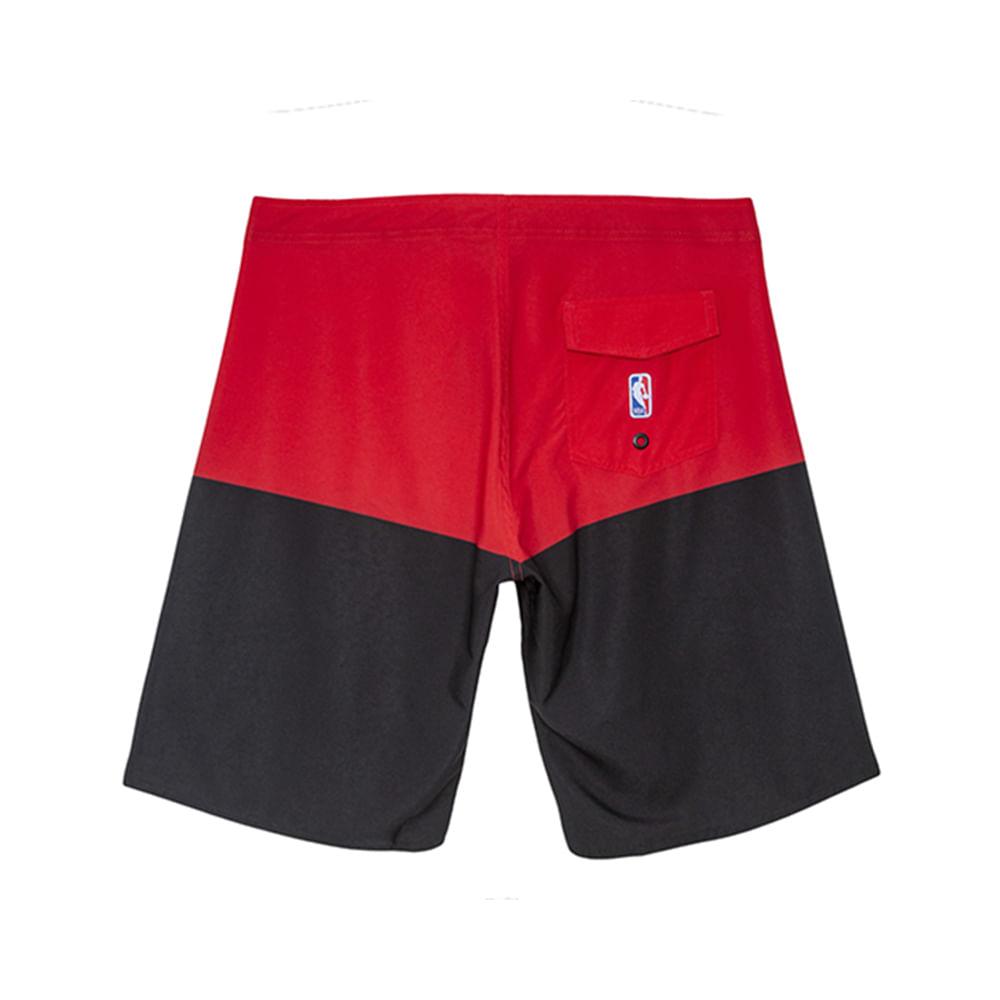 Boardshort Sintético Masculino Sublimado Chicago Bulls Vermelho N697A - NBA - 2