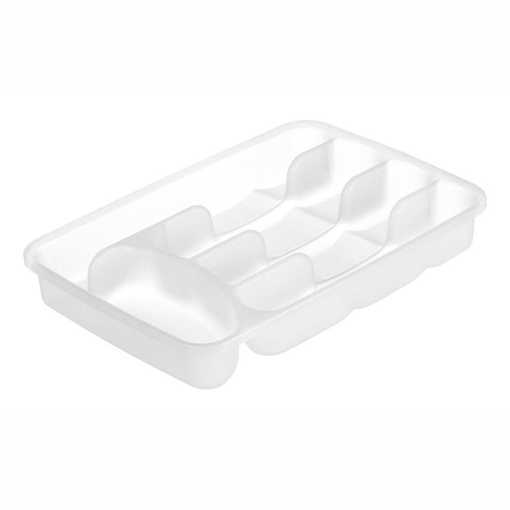 Porta Talher Plástico sem Tampa Casar Branco - Sanremo - 1