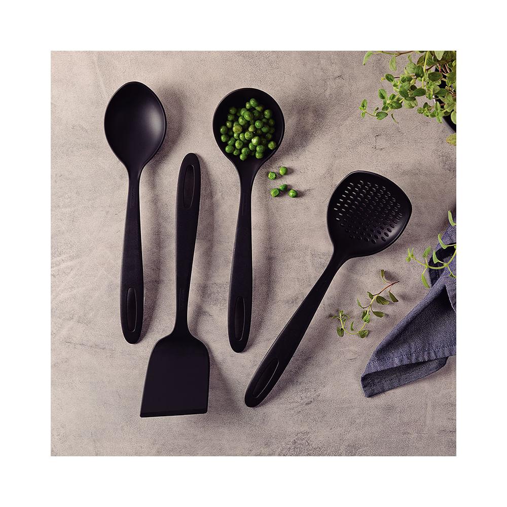 Jogo de Utensílios Ability em Nylon Preto 4pçs  - Tramontina - 3