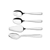 Conjunto de Utensílios em Aço Inox Acabamento Alto Brilho Pacific 4pçs - Tramontina - 1