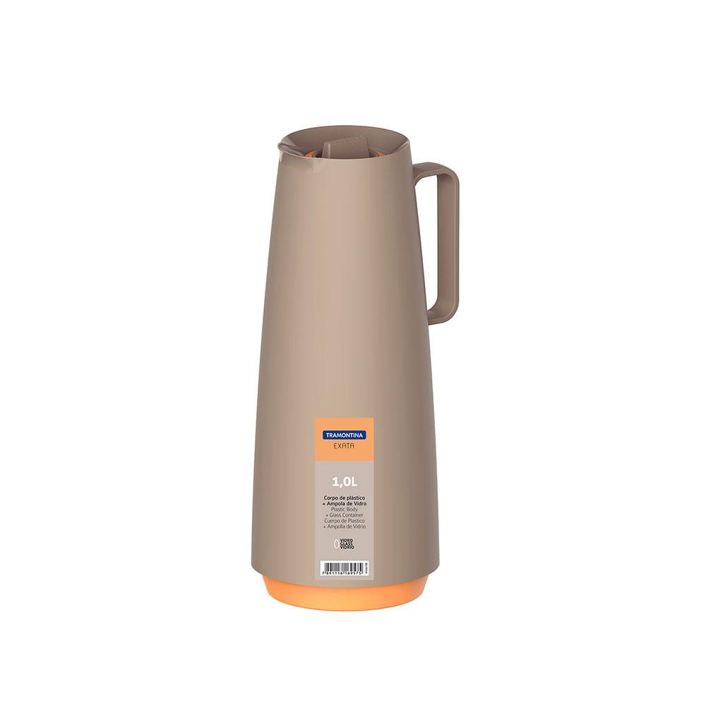 Bule Térmico Exata Bege com Ampola de Vidro 1L - Tramontina - 1
