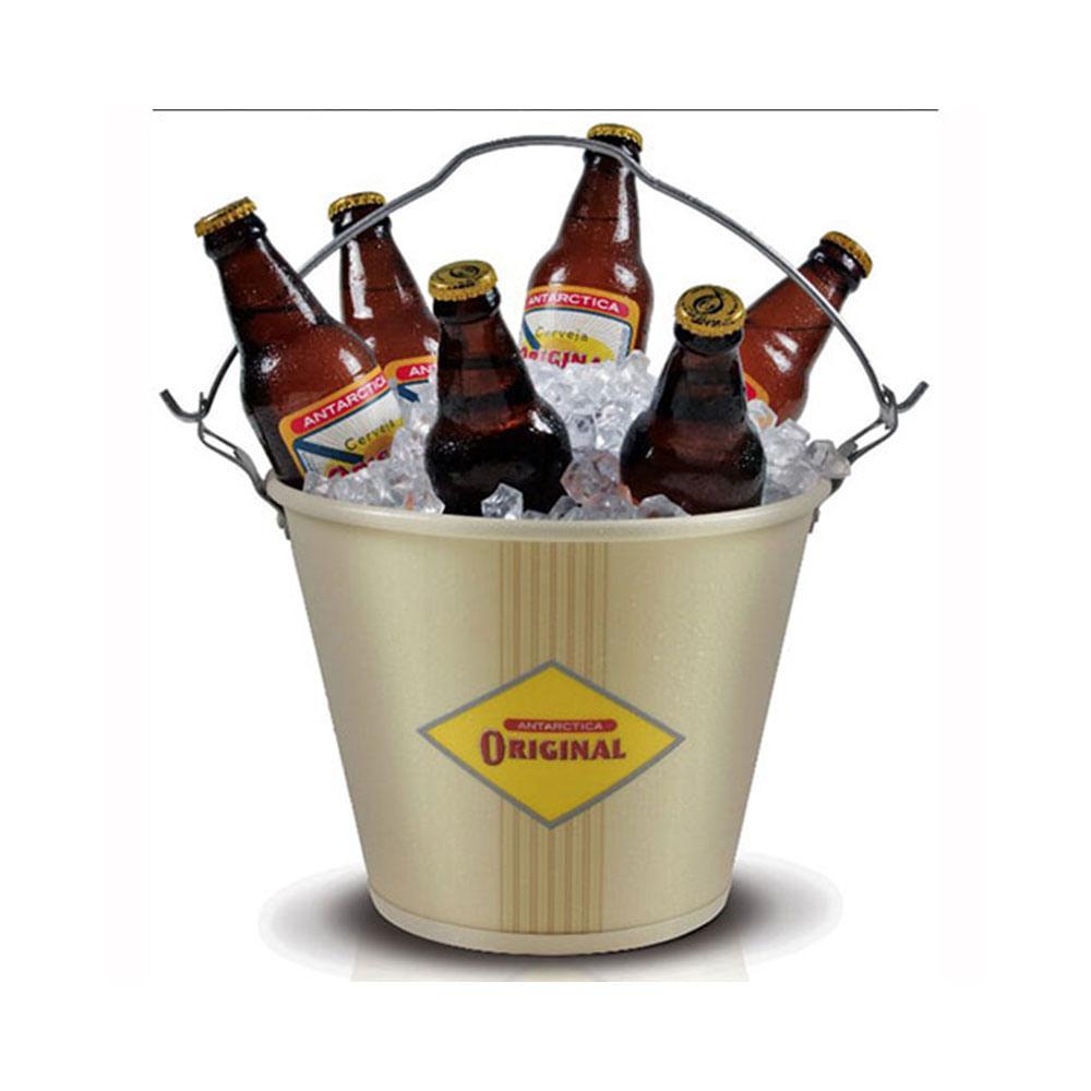 Balde para Cerveja em Alumínio 5L Original Bege - Alumiart Falcão - 1