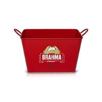 Balde Retangular para Cerveja em Alumínio 5L Brahma Alto Relevo - Alumiart Falcão - 1