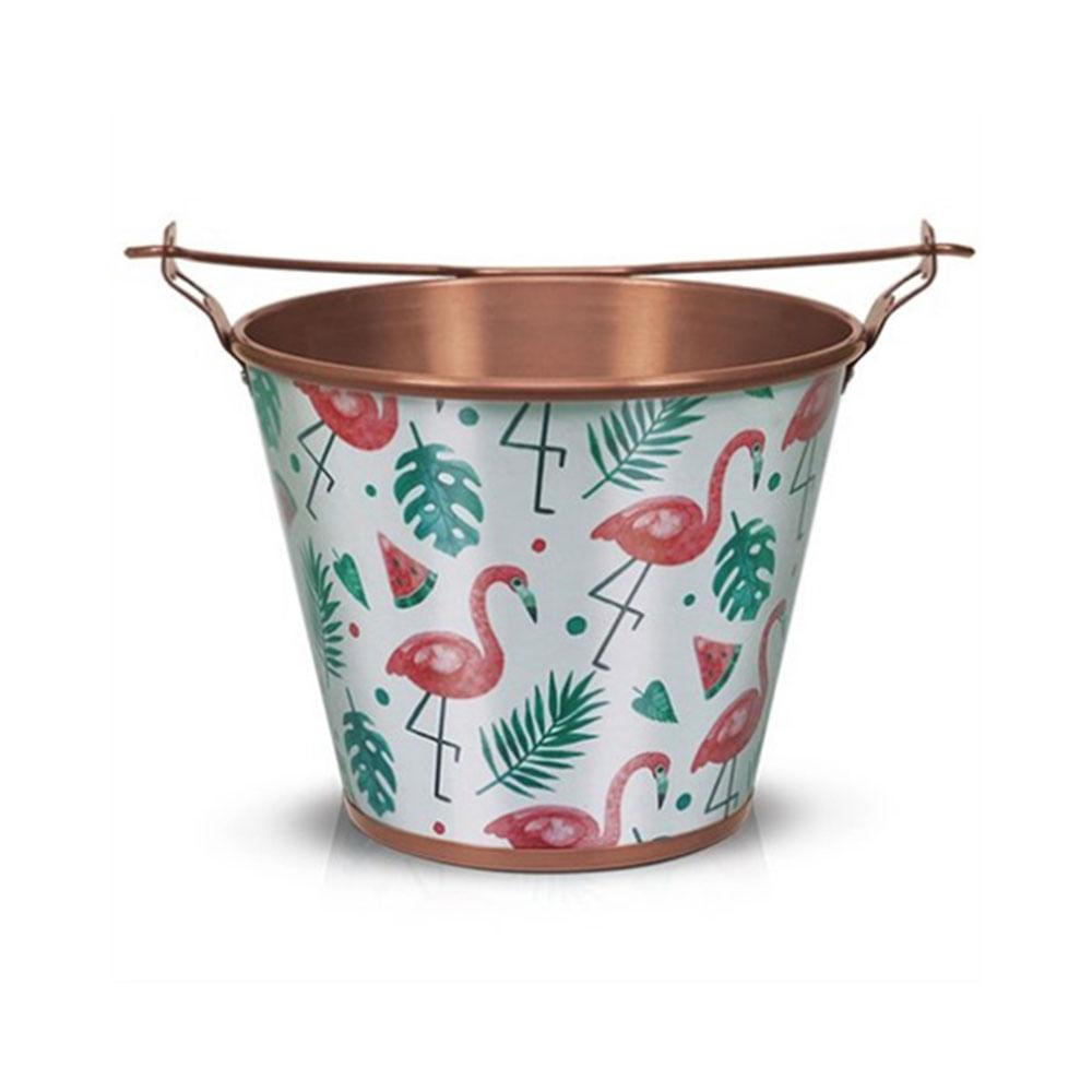 Balde para Cerveja em Alumínio 5L Flamingos - Alumiart Falcão - 1