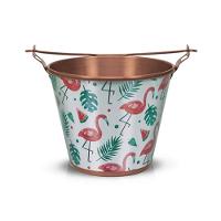 Balde para Cerveja em Alumínio 5L Flamingos - Alumiart Falcão - 1