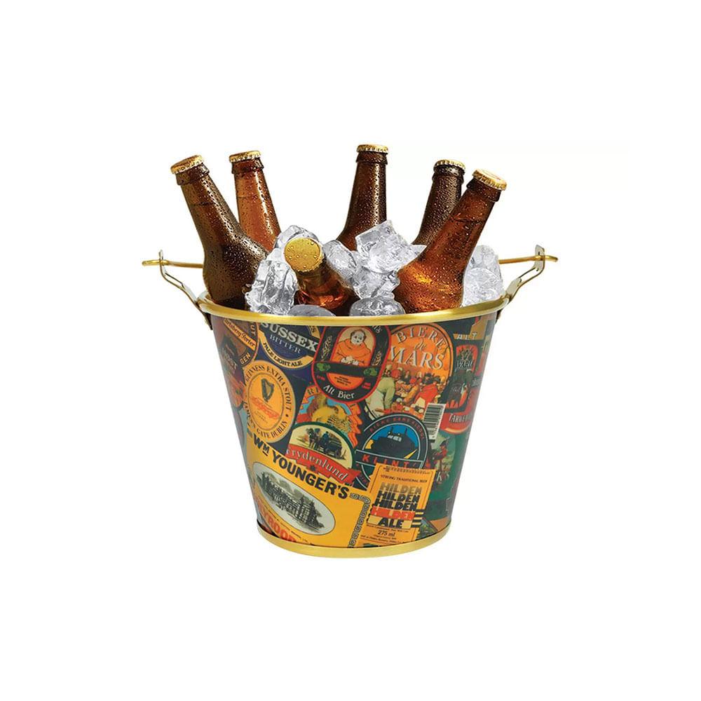 Balde para Cerveja em Alumínio 5L Mix de Rótulos - Alumiart Falcão - 1