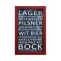 Quadro Porta-Tampinhas Lager 17x27cm Vermelho - Kapos - 1