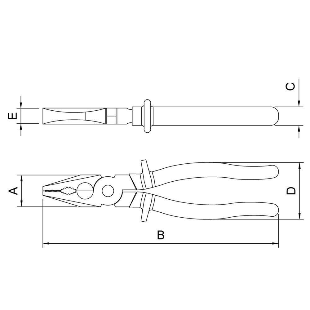 Alicate Universal Isolado 10.000V 7" Laranja PRO - Tramontina - 2