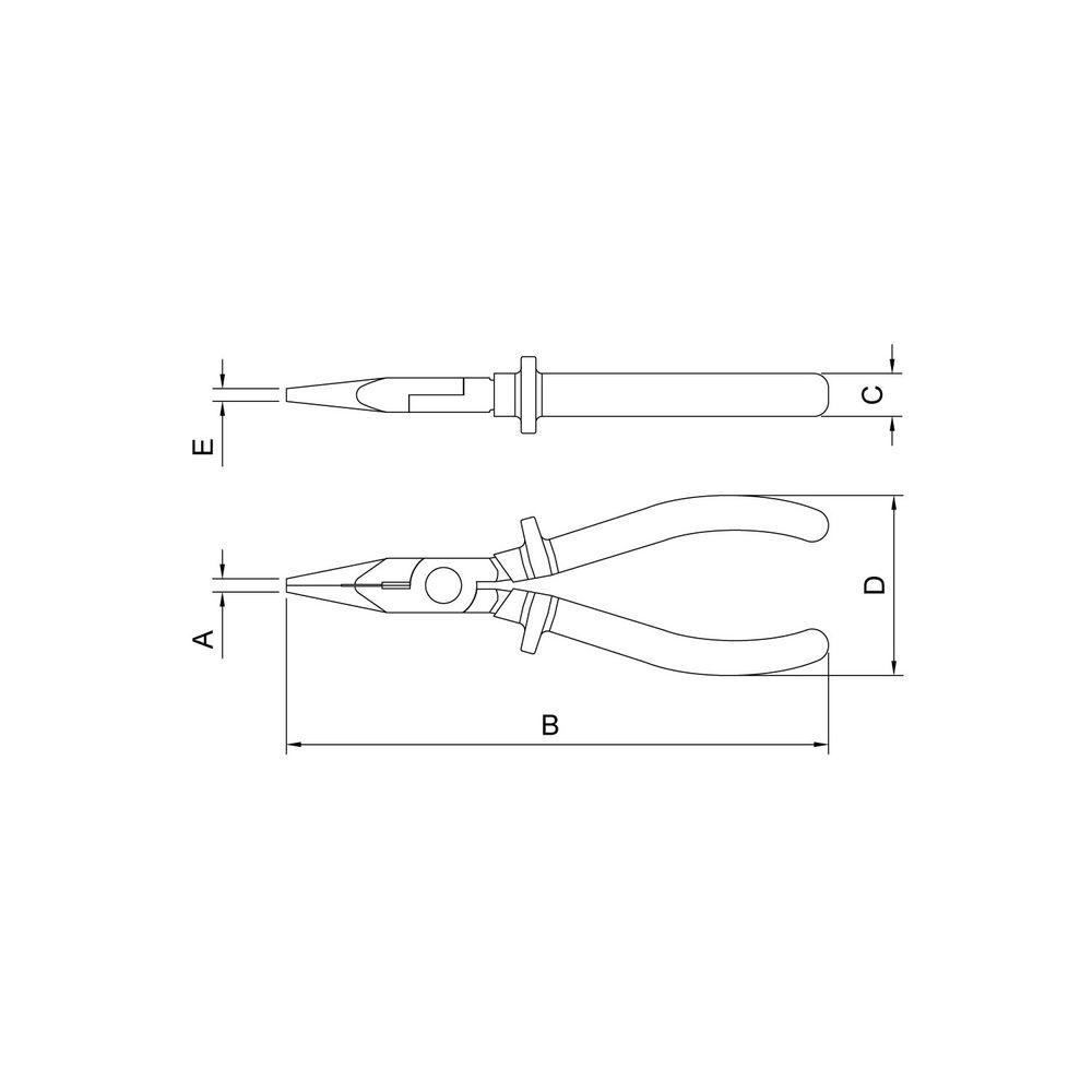 Alicate Meia Cana Isolado 1.000V PRO 6" PRO - Tramontina - 2